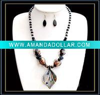 fashion lampwork glass jewelry set
