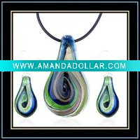 Wholesale murano glass jewelry set