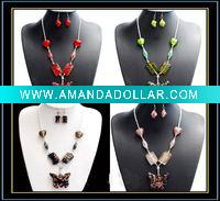 Wholesale beautiful murano glass jewelry set