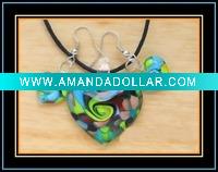 Wholesale murano glass jewelry set