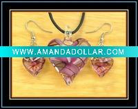 Wholesale murano glass jewelry set