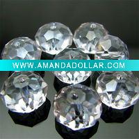 high quality rondelle crystal glass loose beads