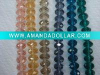 Wholesale crystal glass rondelle