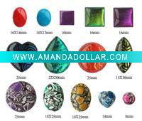 Wholesale turquoise and glass cabochon