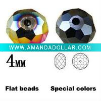 Wholesale High quality plating color flat glass beads