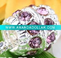 Wholesale wholesale accessories, silver beads with diamond, wholesale jewelry