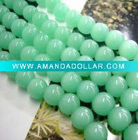 light green color crystal beads