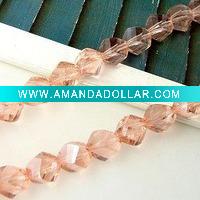 Wholesale beautiful design pink color glass beads