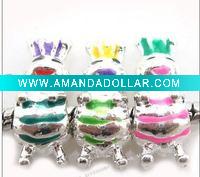 Wholesale 20x Alloy Enamel Charms Beads Fit Bracelet