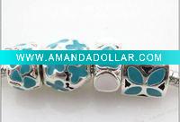 Wholesale 20x Alloy Enamel Charms Beads Fit Bracelet