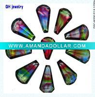 Wholesale vase colorful glass cubic zirconia stone