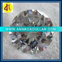 Wholesale White Round Brilliant Cut CZ shinning jewelry gems