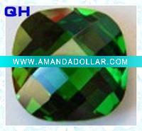 Wholesale Charm rectangle shaped peridot gemstone