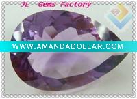 Wholesale Pear-shaped amethyst cubic zirconia cz