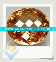 Wholesale champagne round shape cz gems