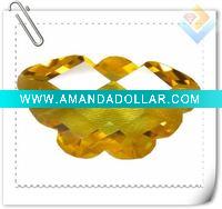 mid-yellow butterfly synthetic cz gems