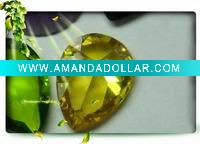 Wholesale Cubic zirconia golden yellow jewelry gemstone