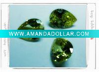 Wholesale Cubic zirconia pear shape jewelry gemstone