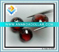 Novel cubic zirconia gems--round wheel shape