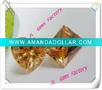 Wholesale AAA grade multi-shaped champagne cubic zirconia gems
