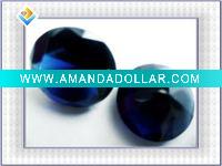 Round Dark Blue CZ Gemstone
