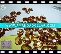 Wholesale Oval champagne jewelry gemstone