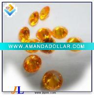 Wholesale Papaya yellow round jewelry fashion bead