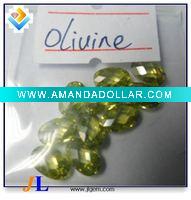 Double oval cut faceted loose cz beads