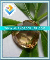 Wholesale Heart cut champagne cz, cubic zirconia