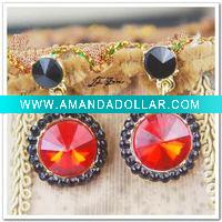 Lab created gemstone nacarat jewelry cz