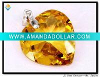 Wholesale Pendant jewelry champagne cubic zirconia