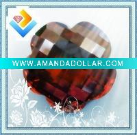 Double flower cut jewelry cz