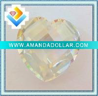 Wholesale Heart cut cubic zirconia gemstone