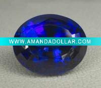 Blue Round Gemstone