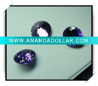 Wholesale Round cubic zirconia amethyst cz