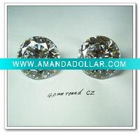 Wholesale Synthetic gemstone round blrilliant cut cz