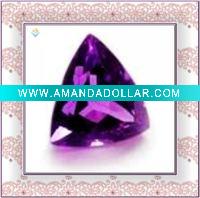 Wholesale Trillion Shape Amethyst Cubic Zirconia