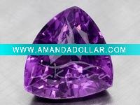 Purple Trillion Shape Corundum