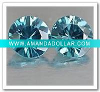Wholesale Synthetic gemstone blue topaz cubic zirconia cz