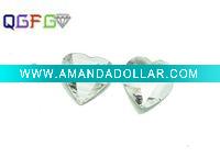 Wholesale pink heart shape CZ Gemstone