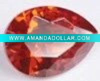 Wholesale Orange pear cubic zirconia