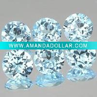 Wholesale Round Blue loose synthetic diamond