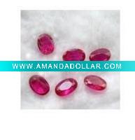 Wholesale synthetic ruby , corundum gemstone