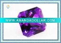 Wholesale Square Shape Amethyst Cubic Zirconia
