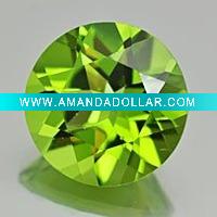 Wholesale peridot round cubic zirconia
