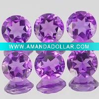 Wholesale Amethyst Round CZ gemstone