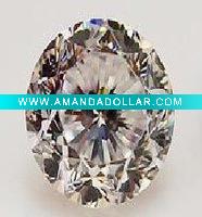 Wholesale White Round Sythetic Cubic Zirconia
