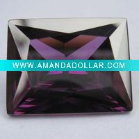 Wholesale Square Shape Purple CZ