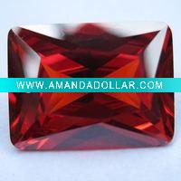 Wholesale Garnet Rectangle Gemstone