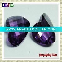 Faceted Machine Cut CZ Gems